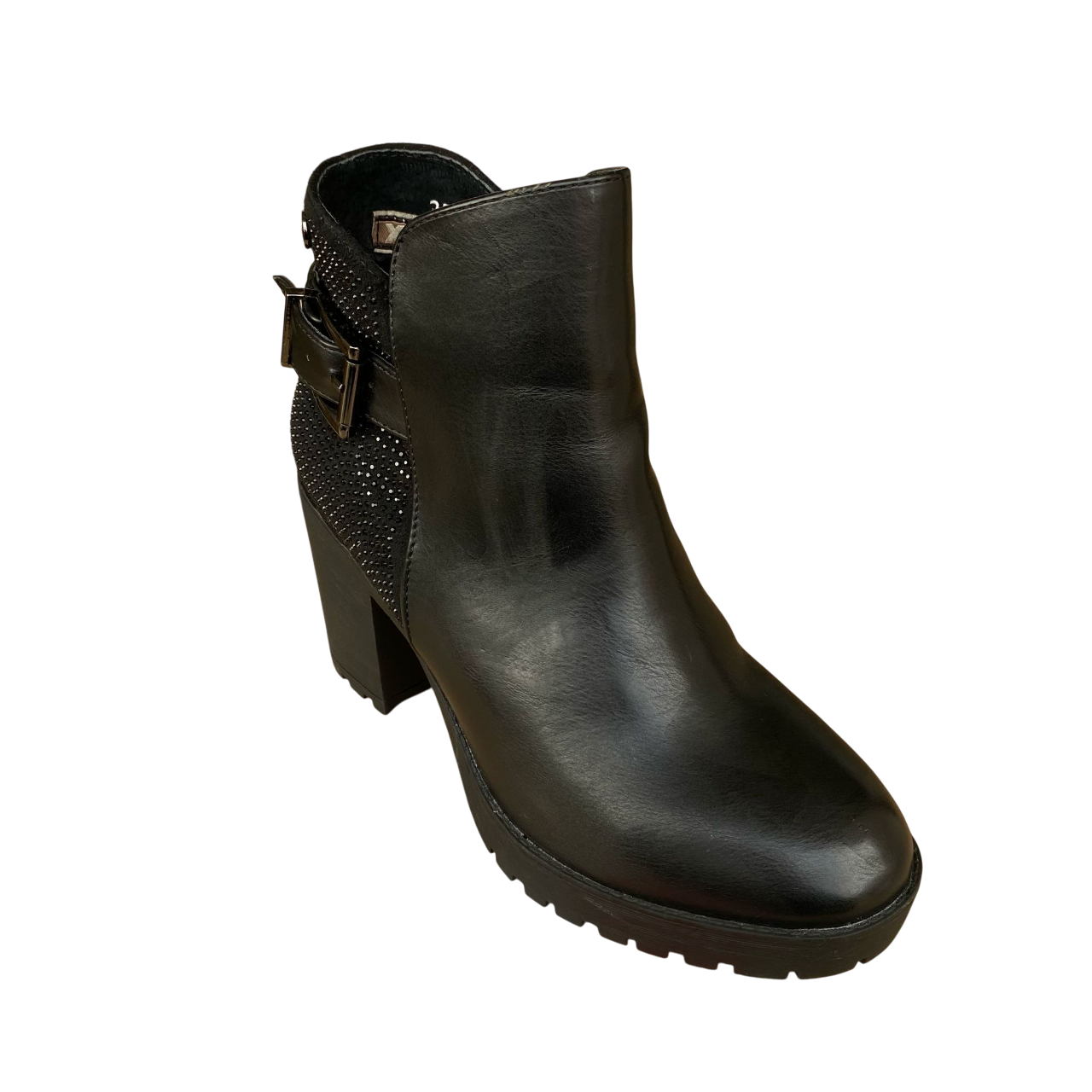 Sportiamo_Xti scarpa con tacco da donna Botin Negro 48611 nero2