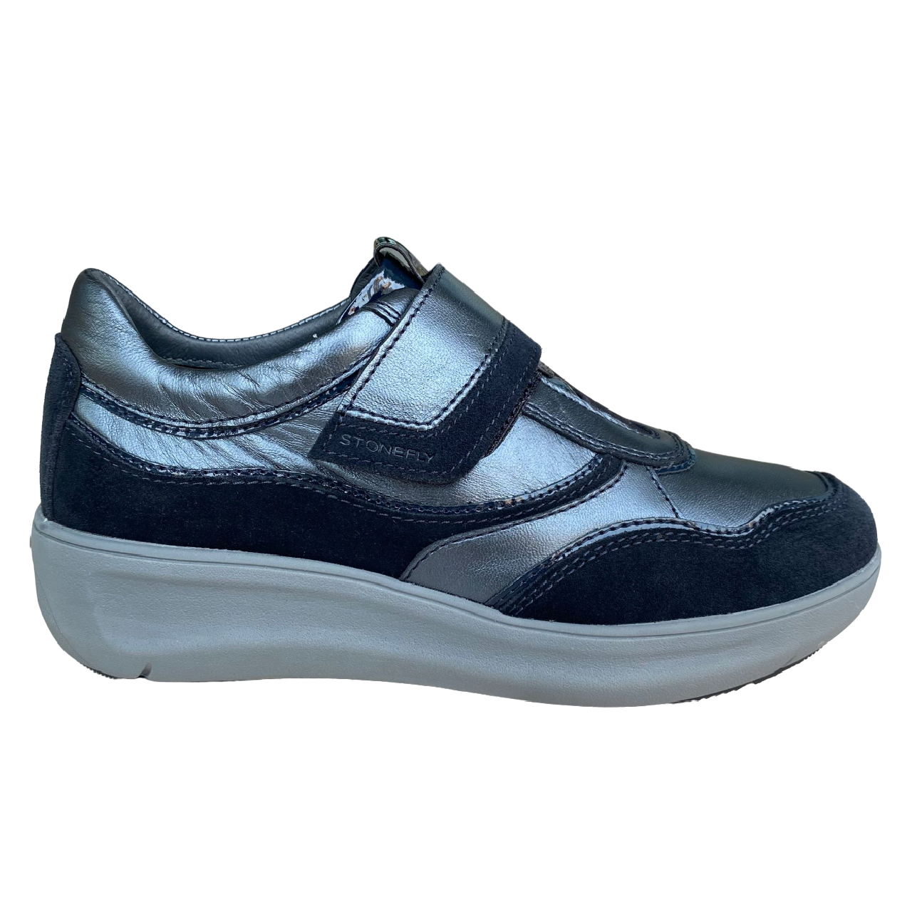 Stonefly Scarpa con chiusura a velcro da donna Rock 31 221576 COZ blu scuro