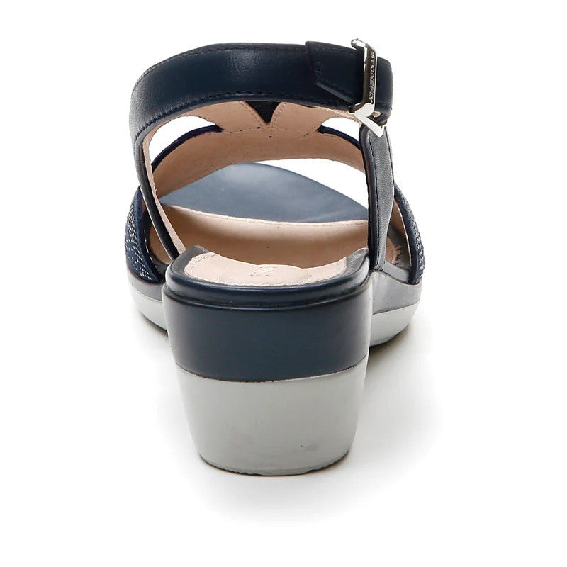 Stonefly Sandalo casual da donna in pelle Vanity III 30 219076 100 Blu