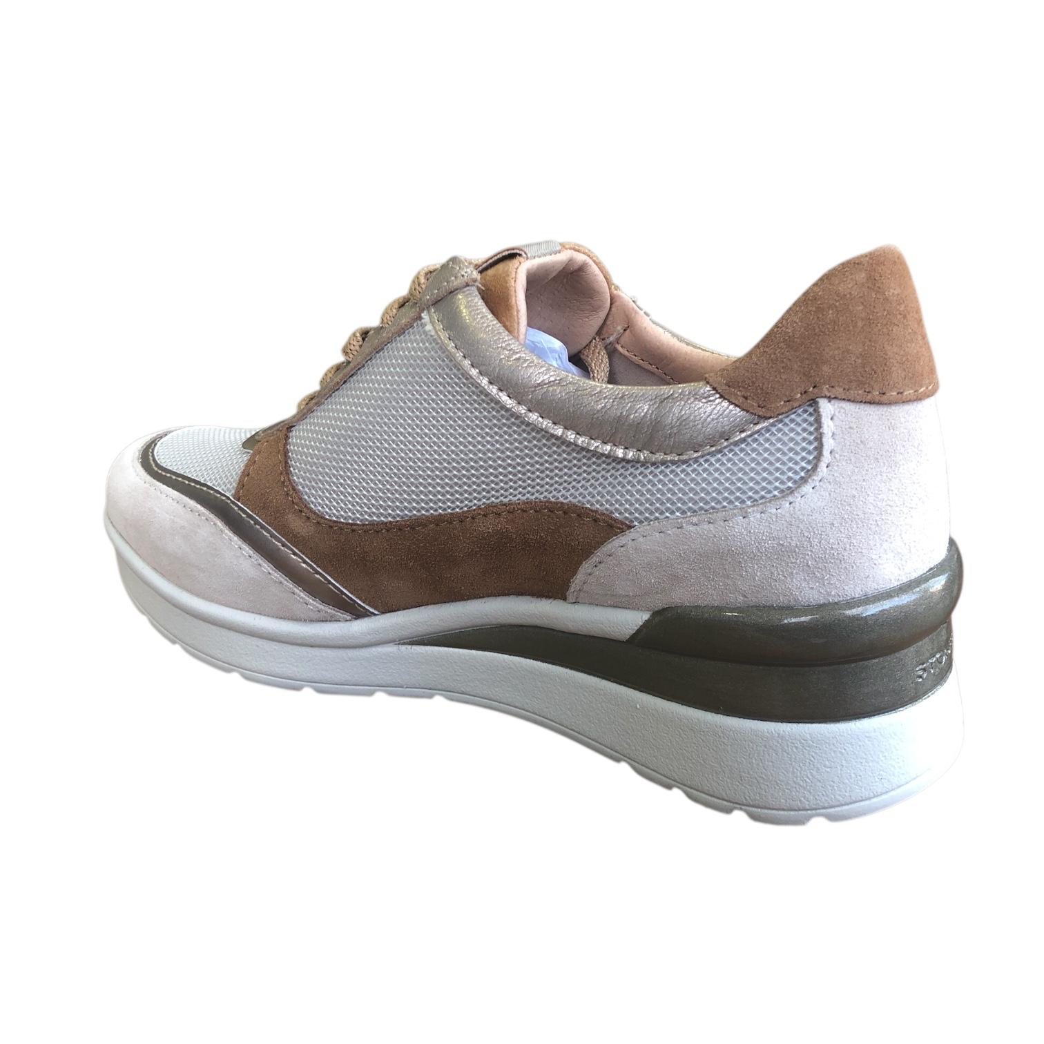 Stonefly scarpa sneakers da donna Cream 52 220740 9YO beige-marrone