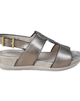 Stonefly sandalo casual da donna Eve 30 in pelle laminata 220837 Z00 metallo