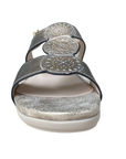 Stonefly sandalo casual da donna Eve 30 in pelle laminata 220837 Z00 metallo