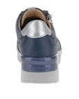 Stonefly scarpa casual da donna con cerniera Cream 52 in pelle nappa 220739 144 blu