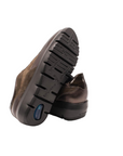 Stonefly scarpa sneakers casual da donna Plume 21 Laminata in pelle 219894 410 felce marrone