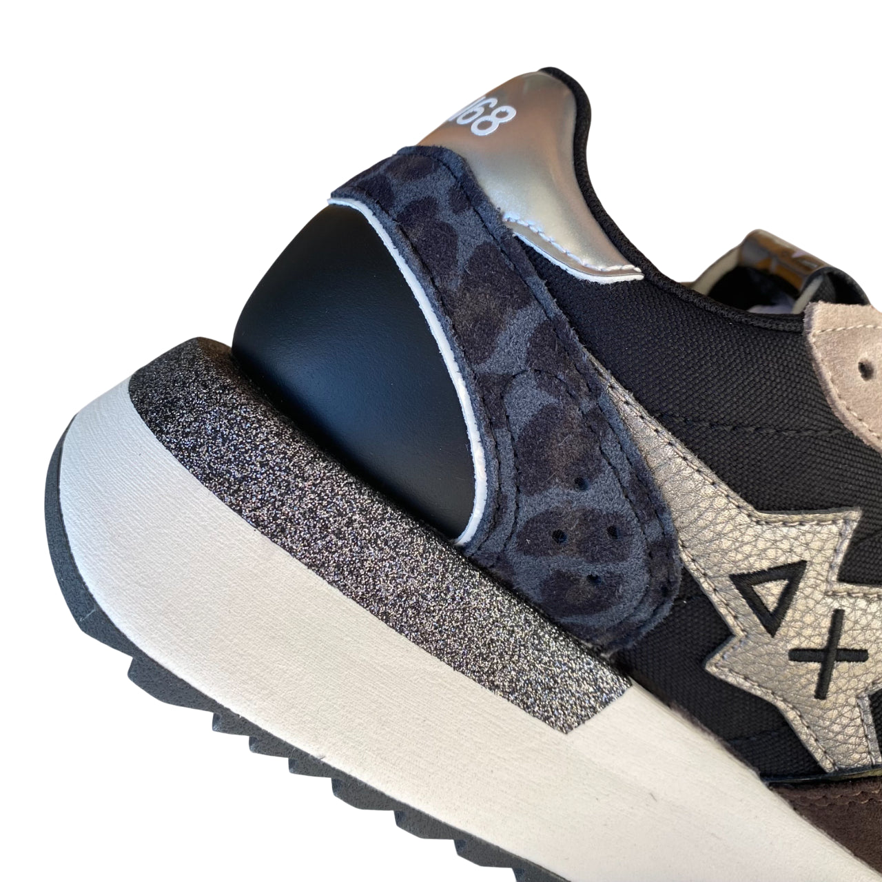 Sun68 – Sneaker Big Stargirl Donna in Nylon e Suede Z45221 11 nero Animalier | Dettagli Fashion, Stile Running e Comfort Metropolitano - dettaglio 