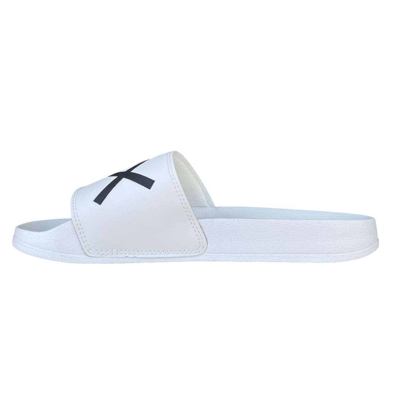 Sun68 ciabatta da uomo con fascia Logo x35102 01 bianco