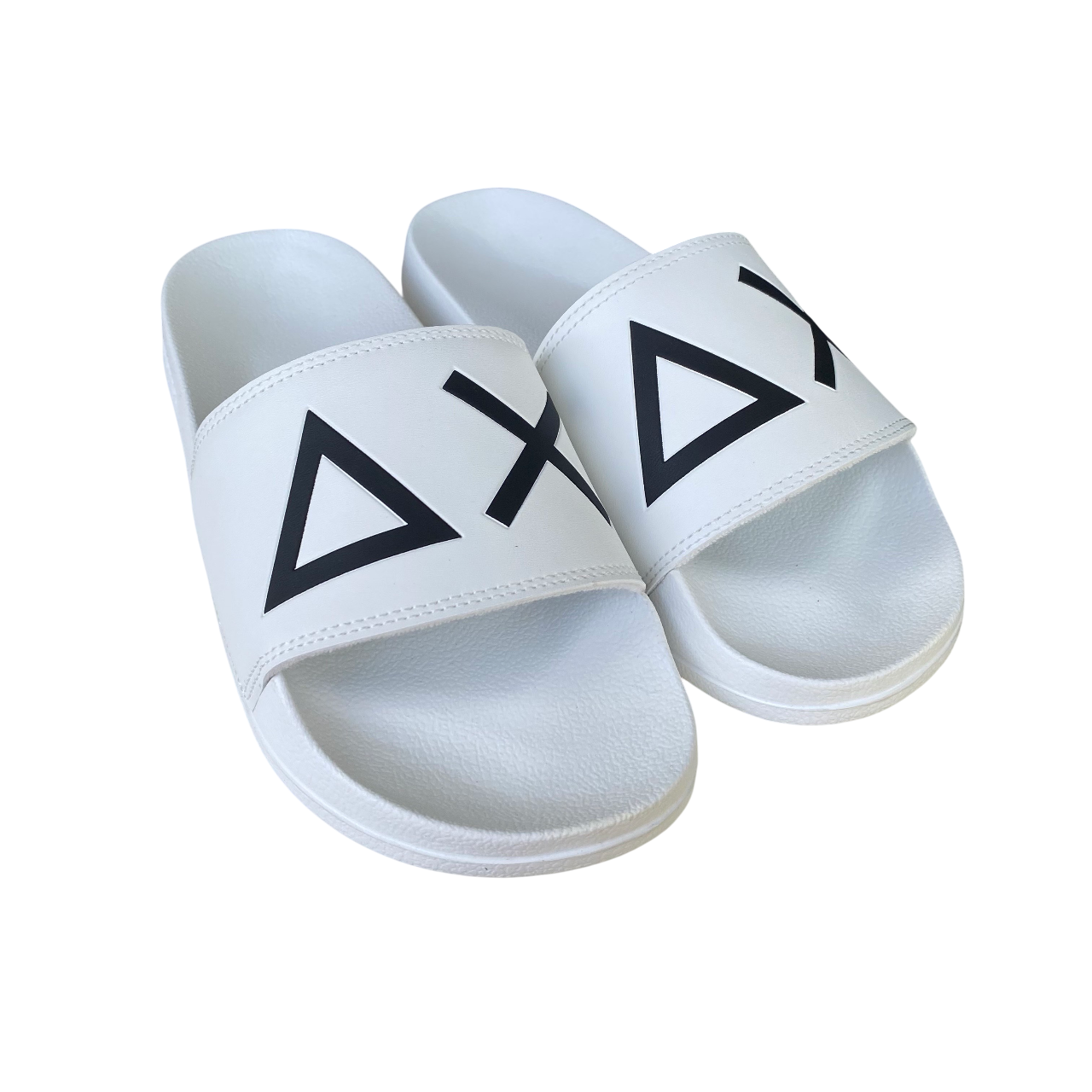 Sun68 ciabatta da uomo con fascia Logo x35102 01 bianco
