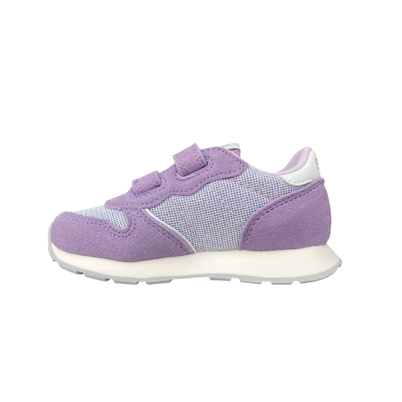 Sun68 scarpa sneakers da bambina con strappo Ally Glitter Textile z35403B 24 lilla 1