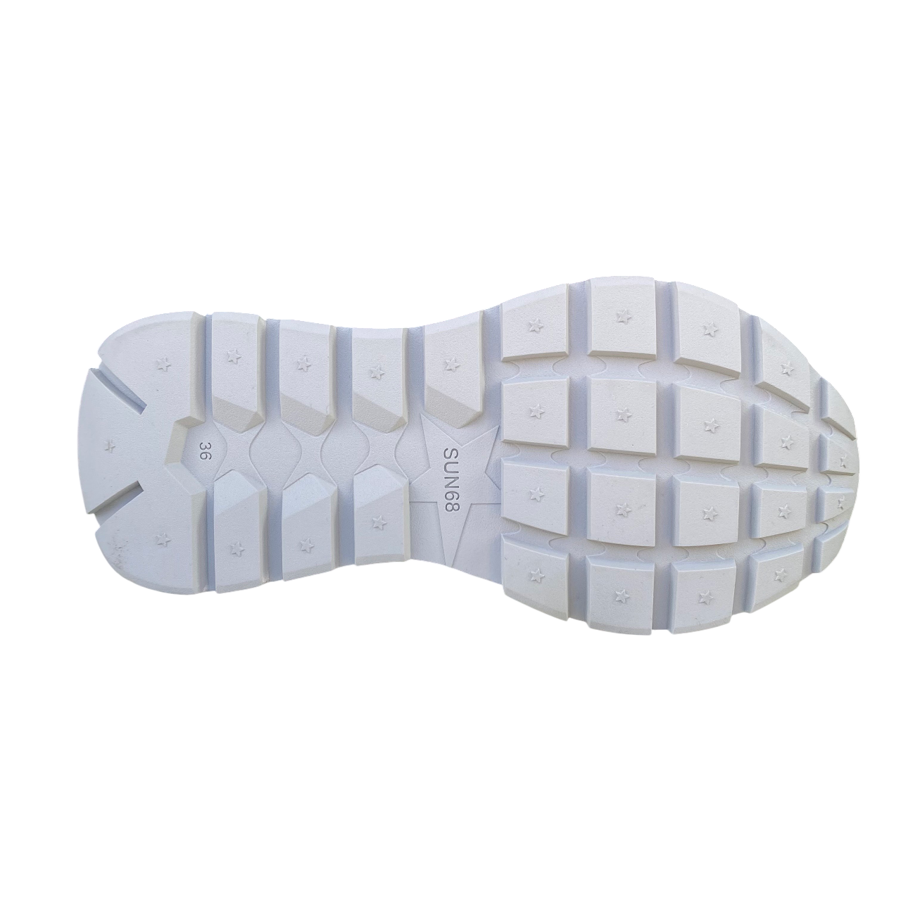 Sun68 scarpa sneakers da donna Ally Glitter Textile z35203 01 bianco