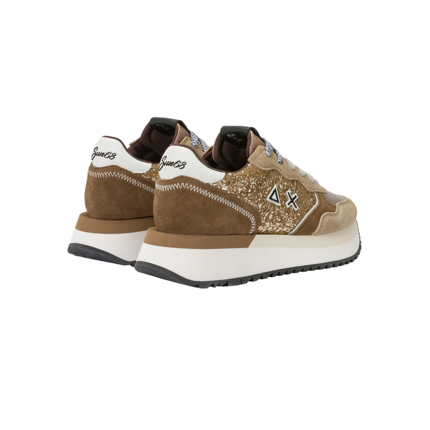 Sun68 scarpa sneakers da donna Big Ally Glitter Z44217 43 oro