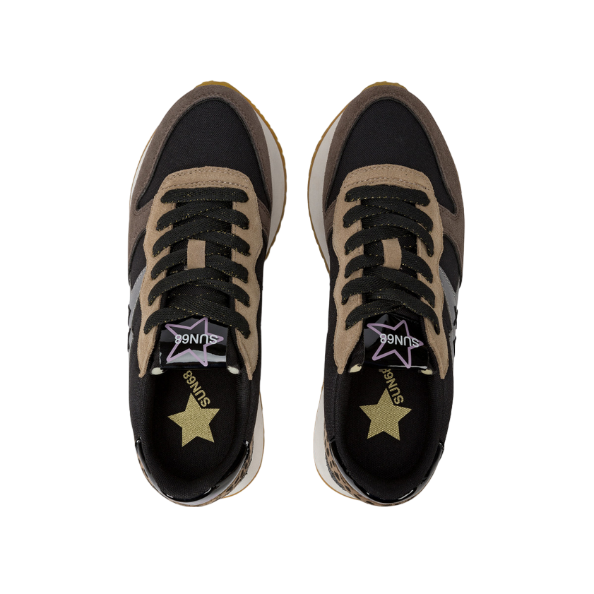 Sun68 scarpa sneakers da donna Big Stargirl Mix Z44218 11 nero