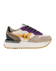 Sun68 scarpa sneakers da donna Big Stargirl Mix Z44218 31 bianco-panna