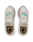 Sun68 scarpa sneakers da donna Big Stargirl Z34216 31 bianco panna