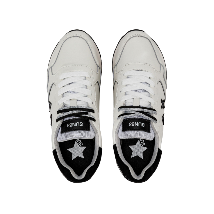 Sun68 scarpa sneakers da donna Kelly Leather Z43220 01 bianco