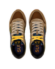 Sun68 scarpa sneakers da uomo Jaki Bicolor Z43114 7477 militare scuro-beige scuro