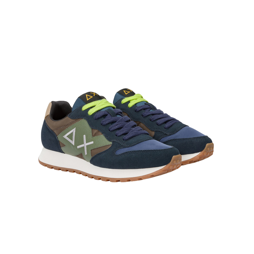 Sun68 scarpa sneakers da uomo Jaki Bicolor Z44114 07 blu