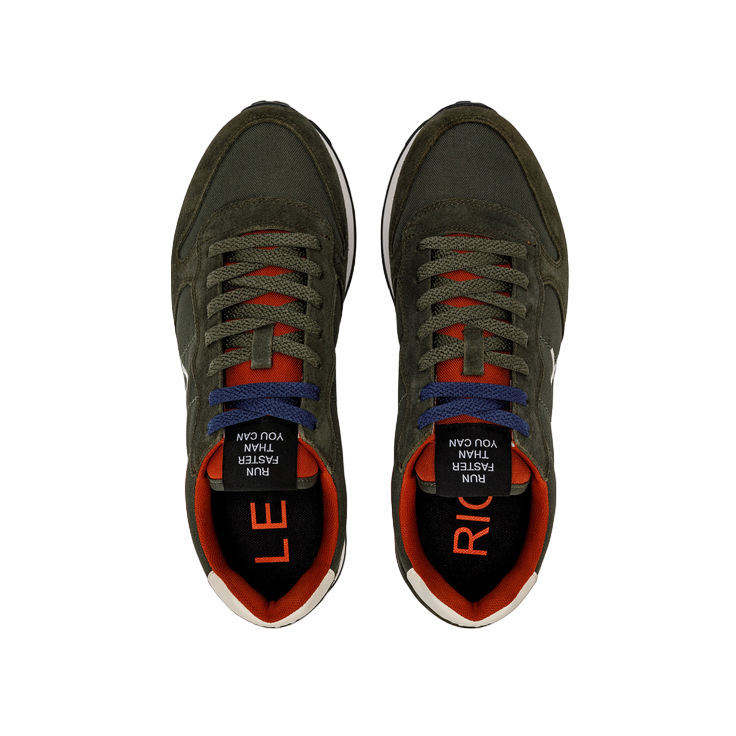 Sun68 scarpa sneakers da uomo Tom Solid Nylon Z43101 74 militare scuro