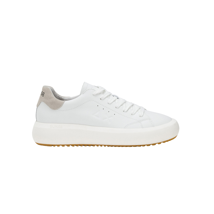 Sun68 scarpa sneakers in pelle da uomo Big Boy Z44144 01 bianco