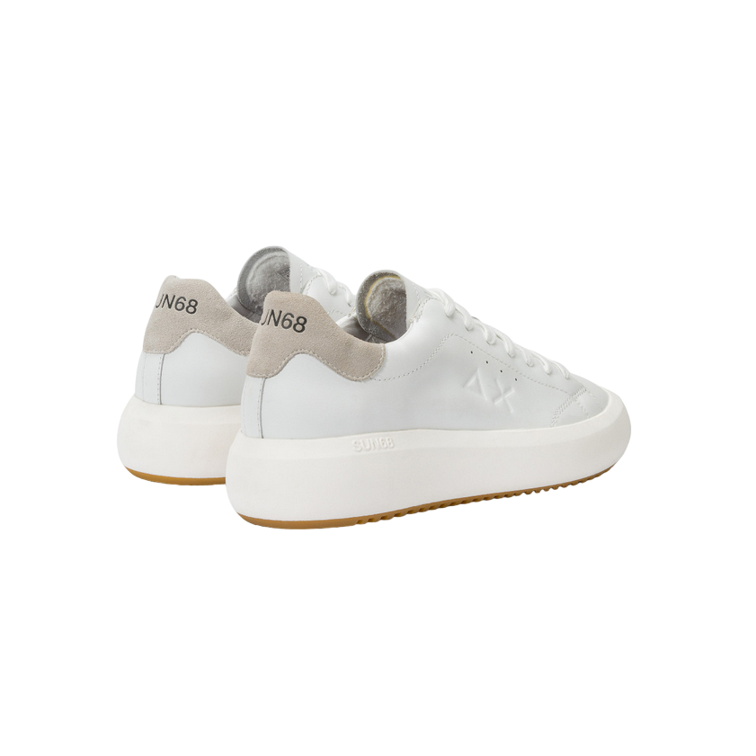 Sun68 scarpa sneakers in pelle da uomo Big Boy Z44144 01 bianco