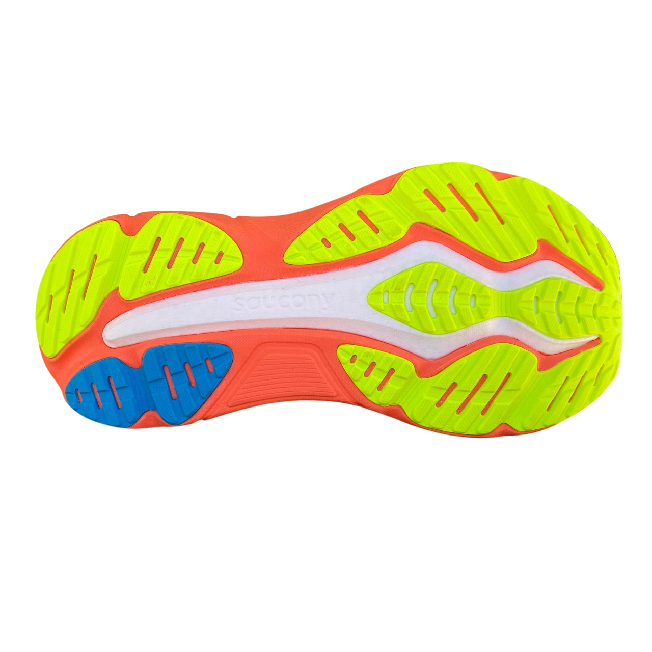 Suola scarpa running Saucony Hurricane 25 con pattern grip avanzato e tecnologia ammortizzazione per running