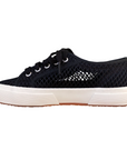 Superga scarpa sneakers da donna 2750 Mesh S2135GW 005 nero