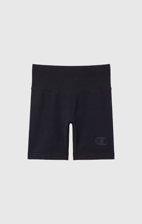 Champion Pantaloncino 119094-KK001 Donna Nero - Allenamento Seamless