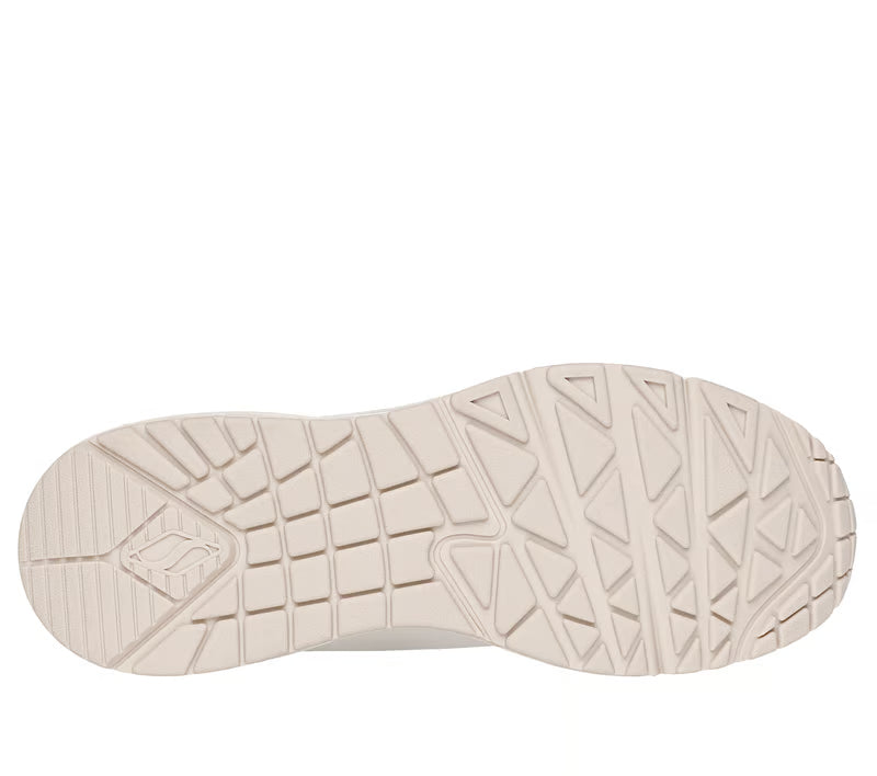Skechers scarpe sneakers donna Uno Wedge - HI Steps 177520/OFWT bianco latte