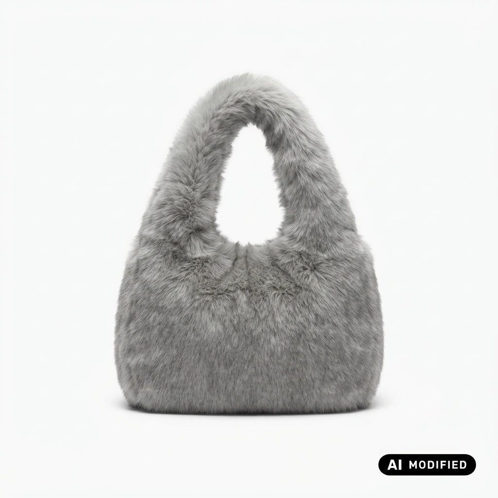 Bomboogie borsa Tote in Long Hair Hur WW9929 FRL 535 grigia