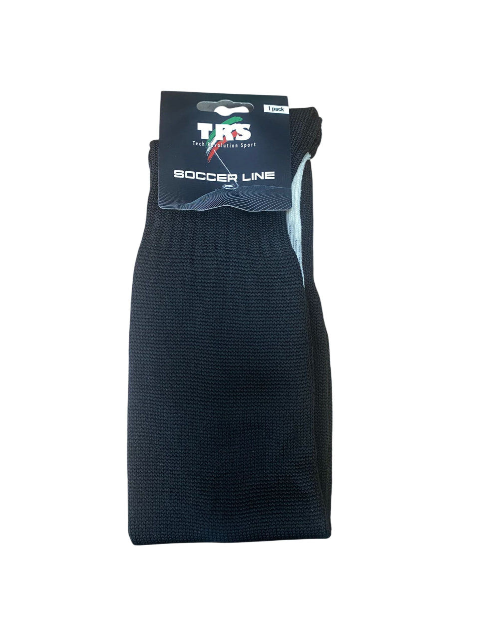 TRS Calze Calcio Q397 Nere Unisex Made in Italy - pack 