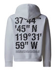 The North Face felpa con cappuccio da ragazzo Coordinates Graphic NF0A89HKFN4 bianco