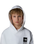 The North Face felpa con cappuccio da ragazzo Coordinates Graphic NF0A89HKFN4 bianco