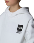 The North Face felpa con cappuccio da ragazzo Coordinates Graphic NF0A89HKFN4 bianco