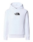 The North Face felpa con cappuccio da ragazzo in cotone leggero NF0A89PRFN4 bianco