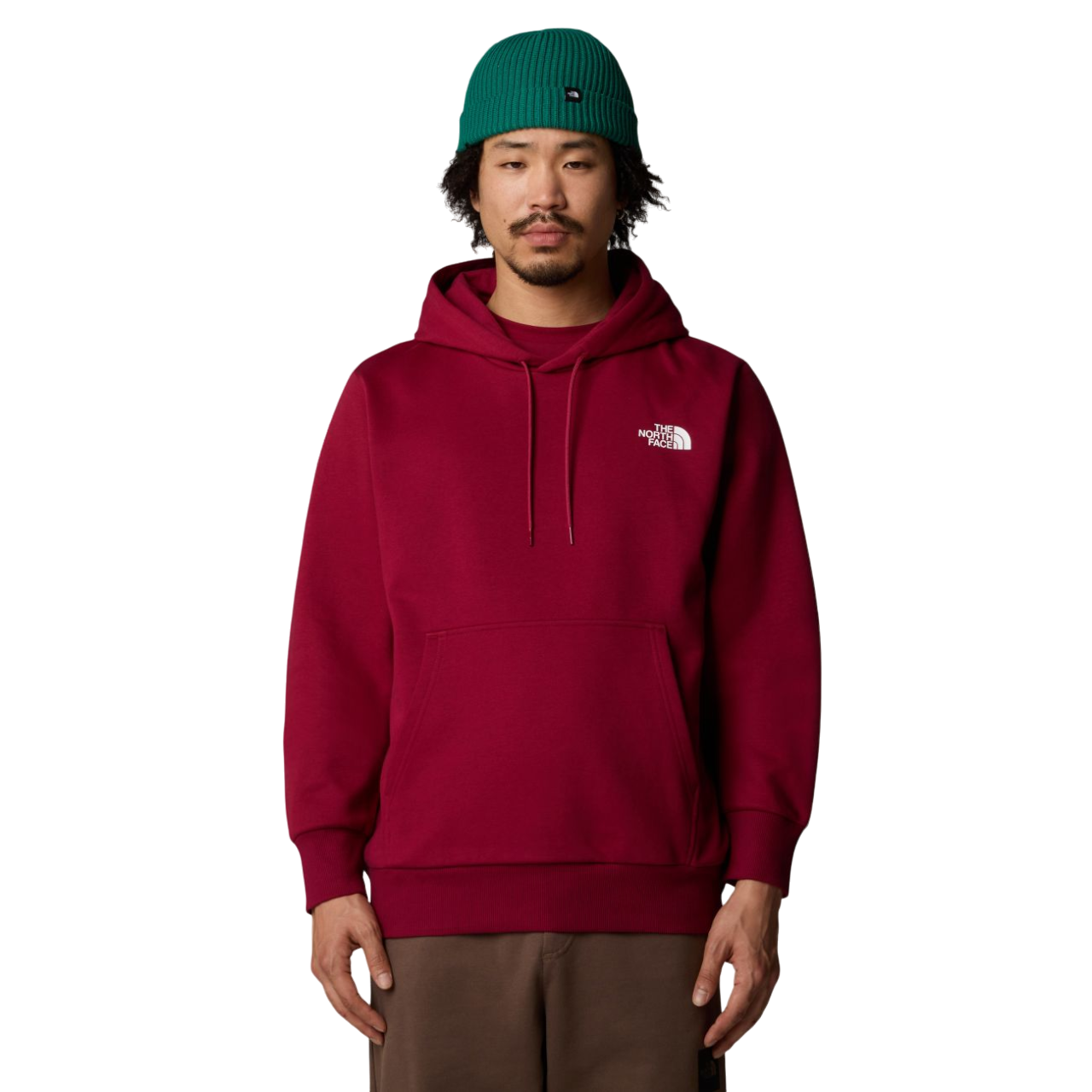 The North Face felpa con cappuccio da uomo Simple Dome NF0A89FC1X rosso barbabietola