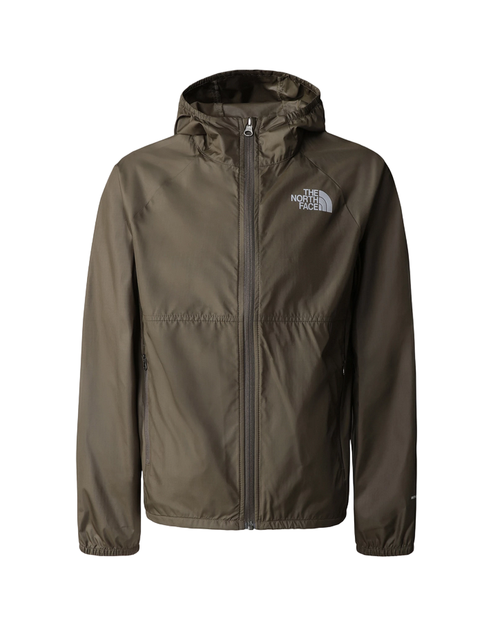 The North Face giacca antivento da ragazzo Wind Jacket New Taupe NF0A82D821L green