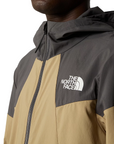 The North Face giacca a vento con cappuccia da uomo Track NF0A87J2WQO sabbia-antracite