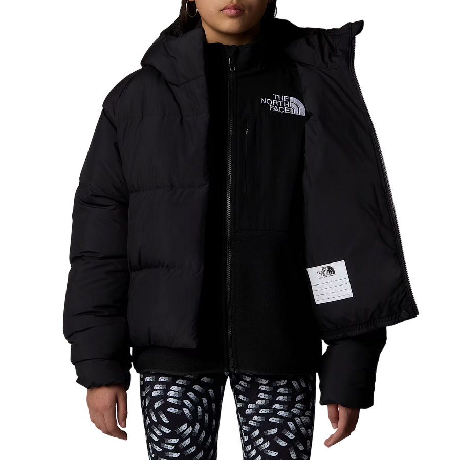 The North Face giubbotto con cappuccio da ragazza North Down NF0A88UDJK3 nero