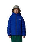 The North Face giubbotto reversibile da ragazzo con cappuccio Perrito NF0A88TWCZ6 blu