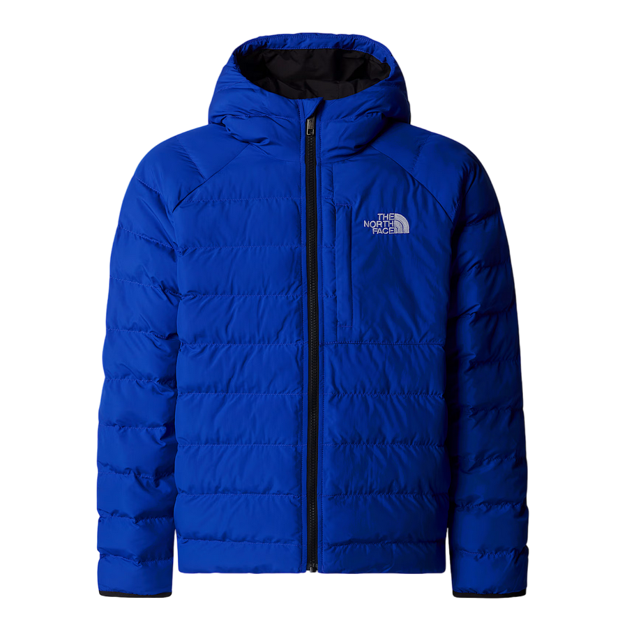 The North Face giubbotto reversibile da ragazzo con cappuccio Perrito NF0A88TWCZ6 blu