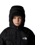 The North Face giubbotto reversibile da ragazzo con cappuccio Perrito NF0A88TWJK3 nero