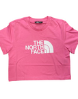 The North Face maglietta manica corta da ragazza Crop Easy NF0A87T7PIH rosa