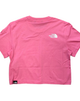 The North Face maglietta manica corta da ragazza Crop Easy NF0A87T7PIH rosa