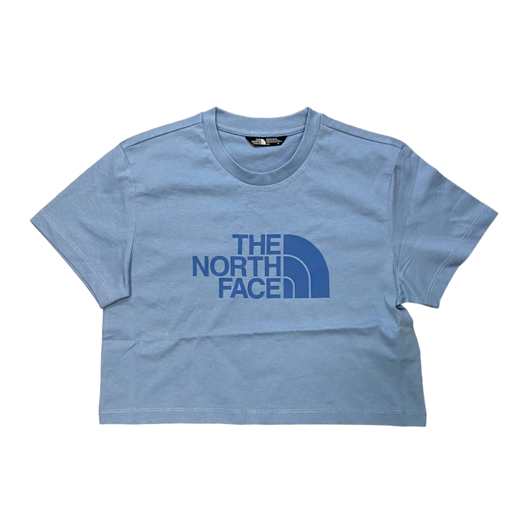 The North Face maglietta manica corta da ragazza Crop Easy NF0A87T7QEO blu chiaro