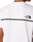 The North Face maglietta manica corta da ragazzi in cotone Zumu NF0A877SFN41 bianco