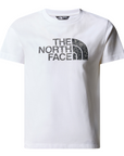 The North Face maglietta manica corta da ragazzo Easy NF0A87T6XOY bianco