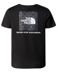 The North Face maglietta manica corta da ragazzo Redbox NF0A87T5JK3 nero