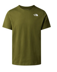 The North Face maglietta manica corta da uomo Foundation Mountain NF0A8830PIB verde oliva