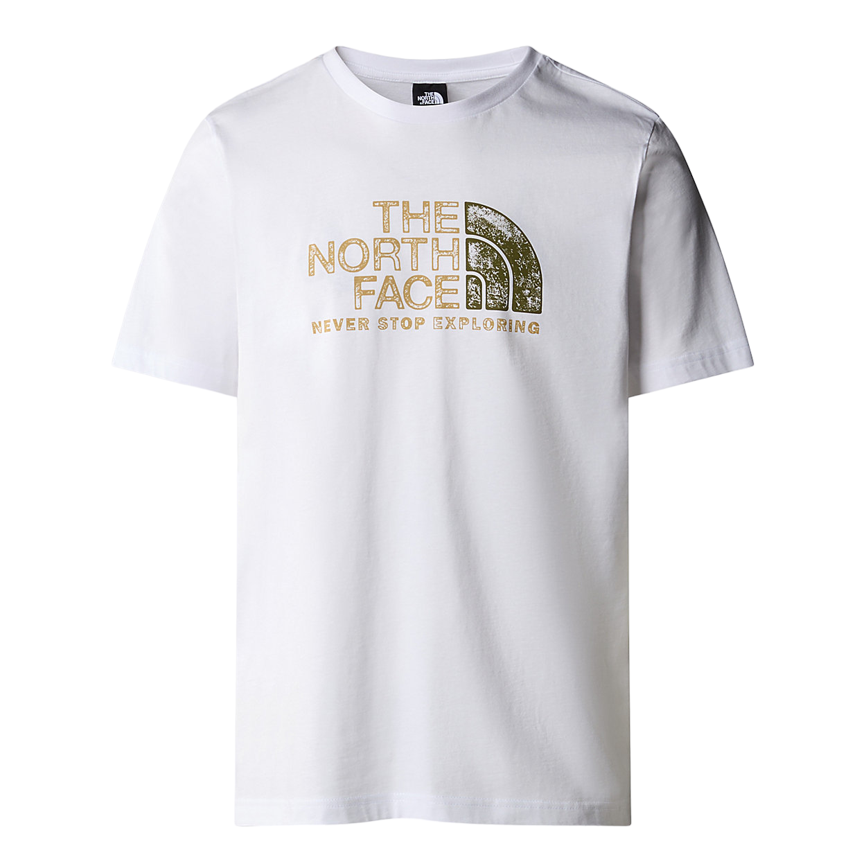 The North Face maglietta manica corta da uomo Rust 2 NF0A87NWFN41 bianco