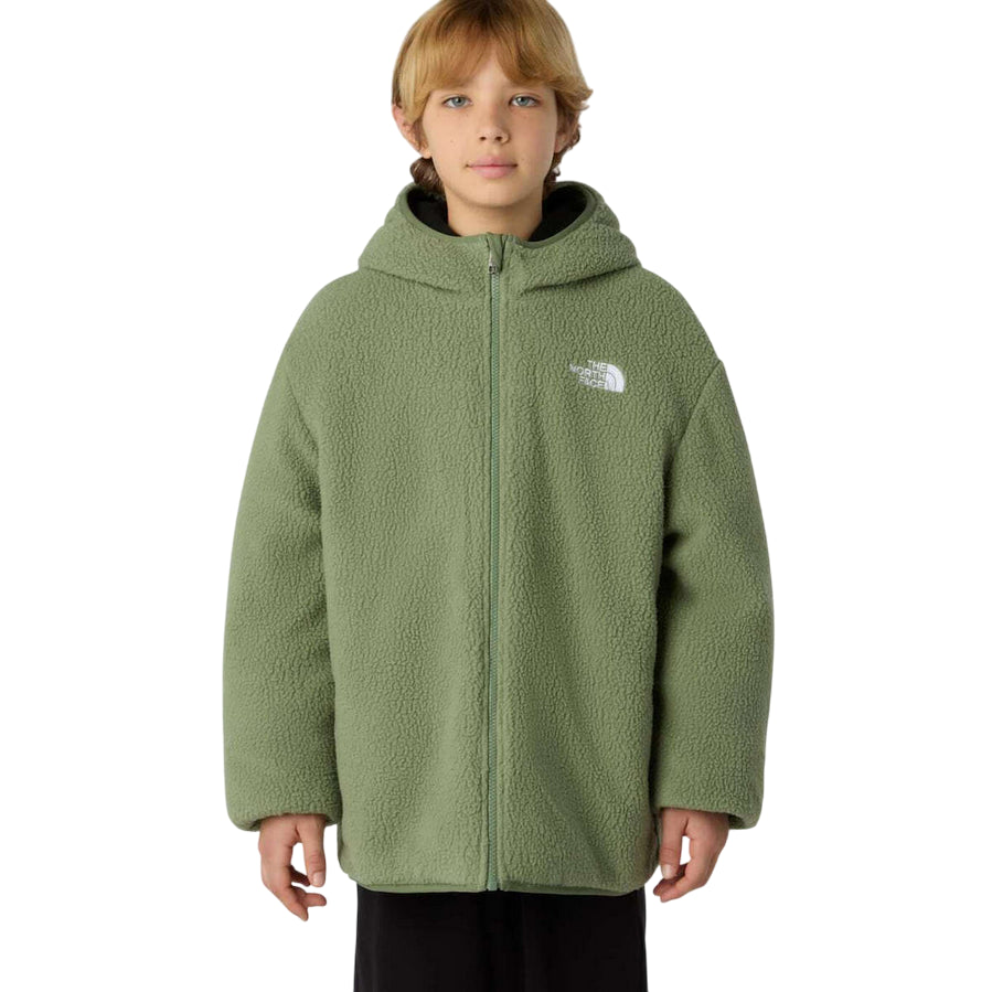 The North Face - Giacca Reversibile Ragazzo Shasta NF0A88TPC8I1 Verde/Grigio - interno 
