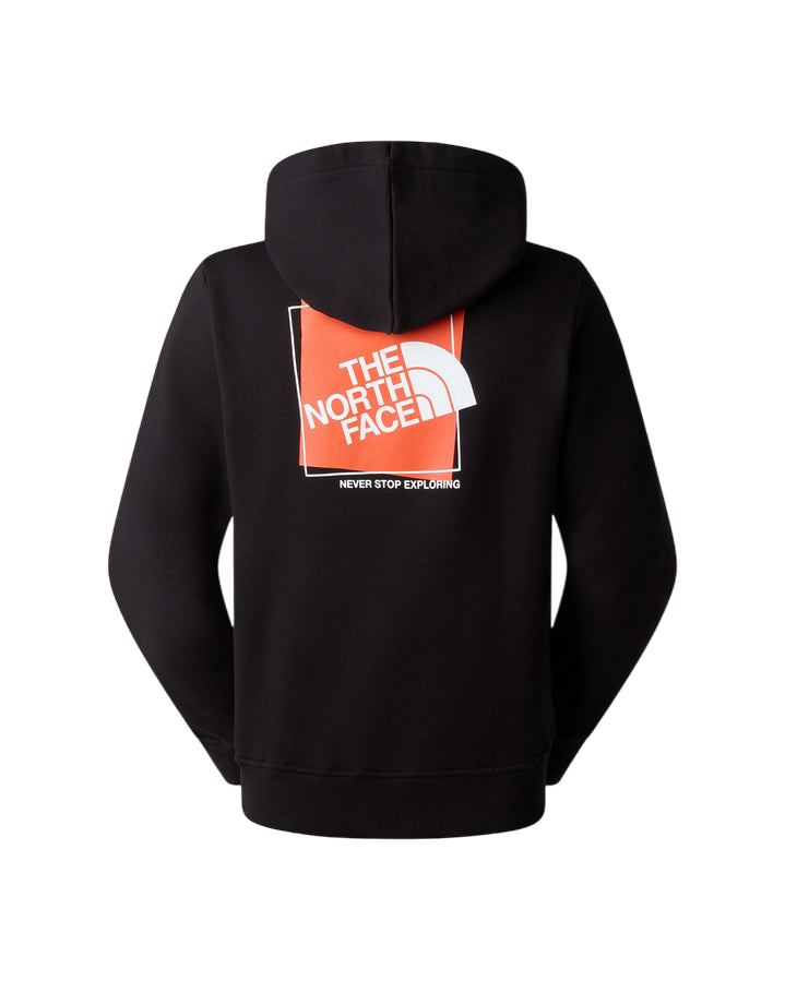 The North Face Box Graphic Hoodie Felpa con cappuccio Uomo NF0A8JN9KY4 Nero - retro